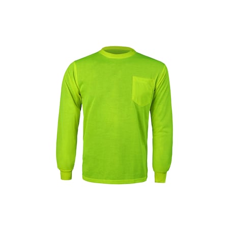Long Sleeve T-Shirt, 4X-Large, Lime